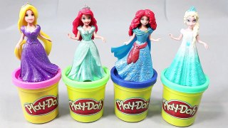 플레이도우 디즈니 공주 겨울왕국 엘사 인형 장난감 Play Doh Disney Frozen Princess Elsa Dress Up Magic Clip Dolls Toys