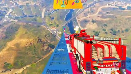 Learn Colors Police Cars and Emergency Cars w Spiderman Cartoon for Kids & Colors for Children