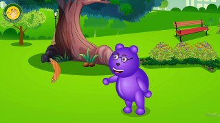 Mega Gummy Bear Playing bowling Game Finger Family Rhyme For Kids Collection