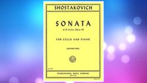GET PDF Shostakovich Sonata in d minor--opus 40 for cello and piano FREE