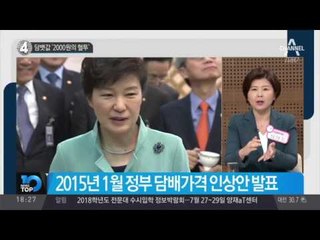 담뱃값 ‘2000원의 혈투’_채널A_뉴스TOP10