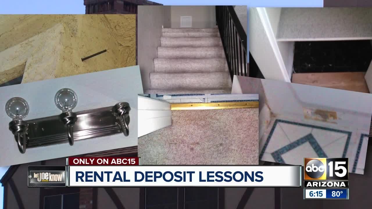 Renting? Let Joe Know says to take pictures to prove damage