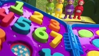 LEARNING NUMBERS On Big Yellow Slide with TELETUBBIES Toys!-6JNYipdsnWQ