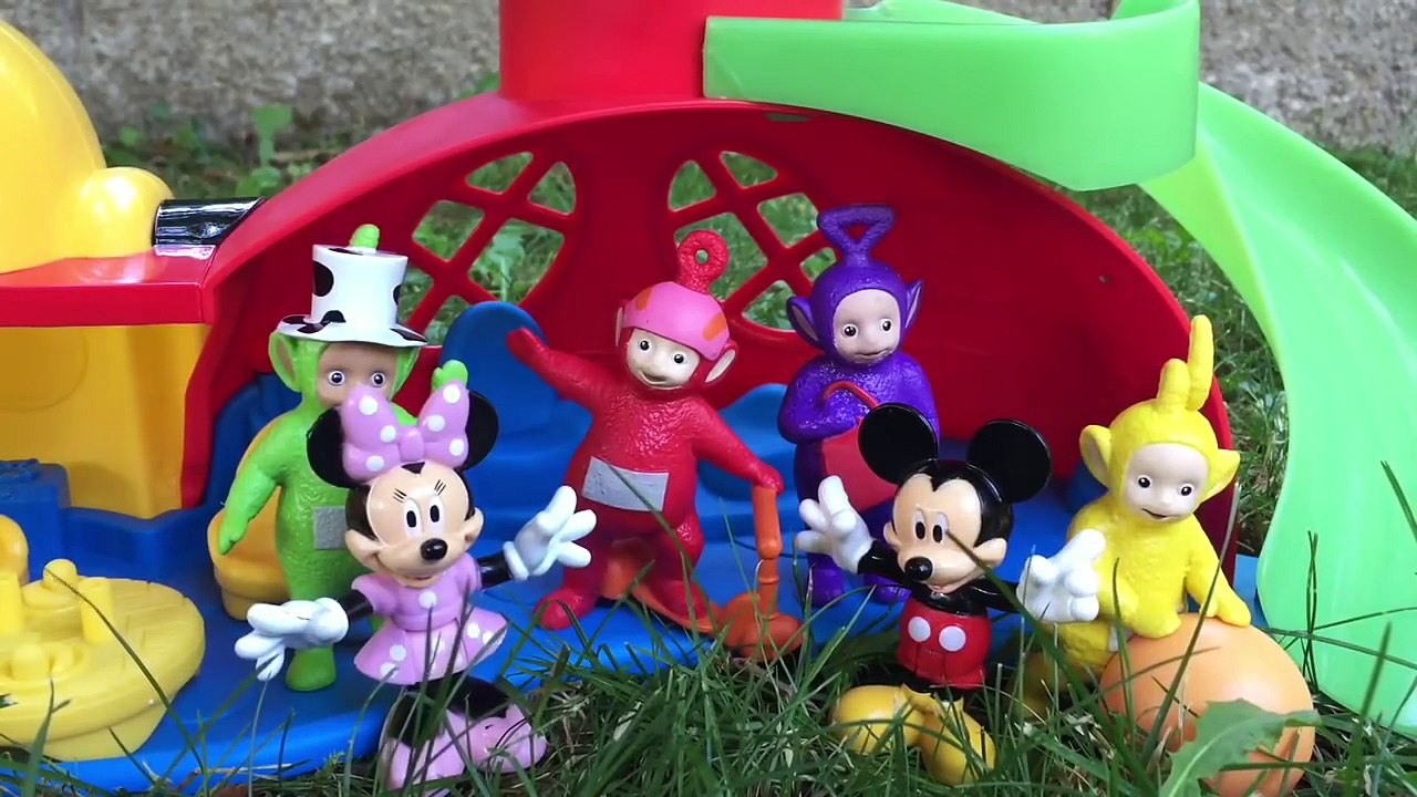 LEARNING COLOURS and TELETUBBIES Toys Visit MICKEY Mouse Clubhouse!-ftWDlUtM3z4