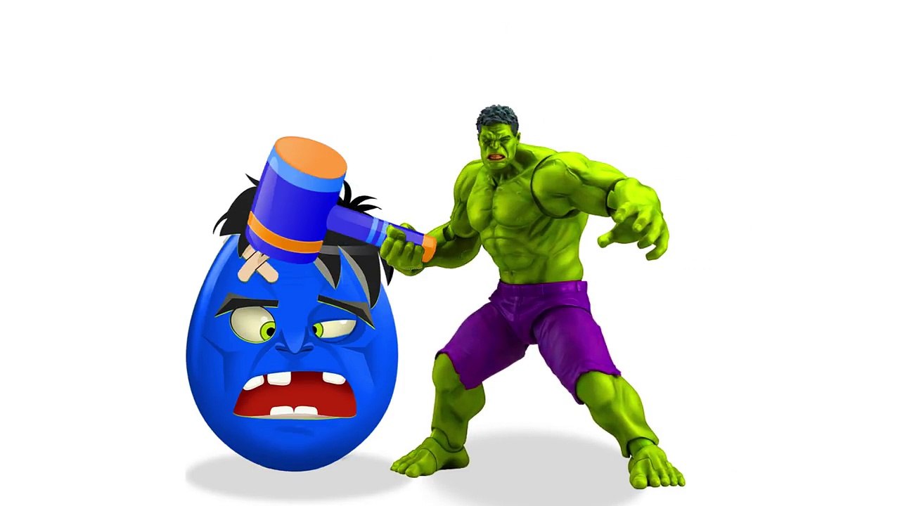 HULK SURPRISE EGGS for Kids Spongebob Masha and the Bear Spiderman Dora Masha