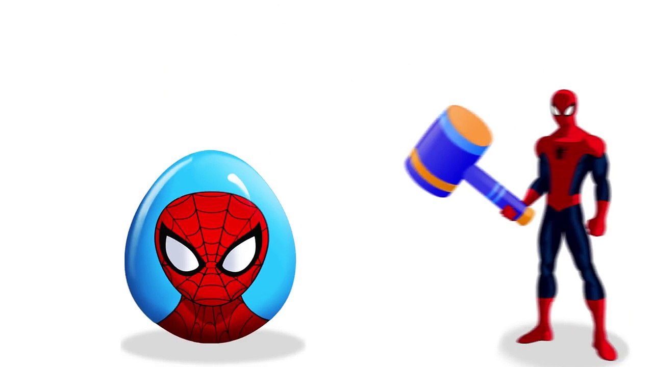 SPIDERMAN SURPRISE EGGS for Kids TOYS Cars Cartoon for Toddlers top Colors for Children