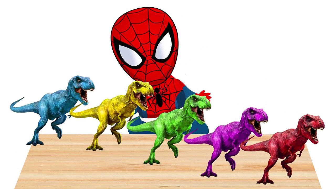 BABY SPIDERMAN CRY with DINOSAUR and Talking Tom! FINGER FAMILY! Video for toddlers!