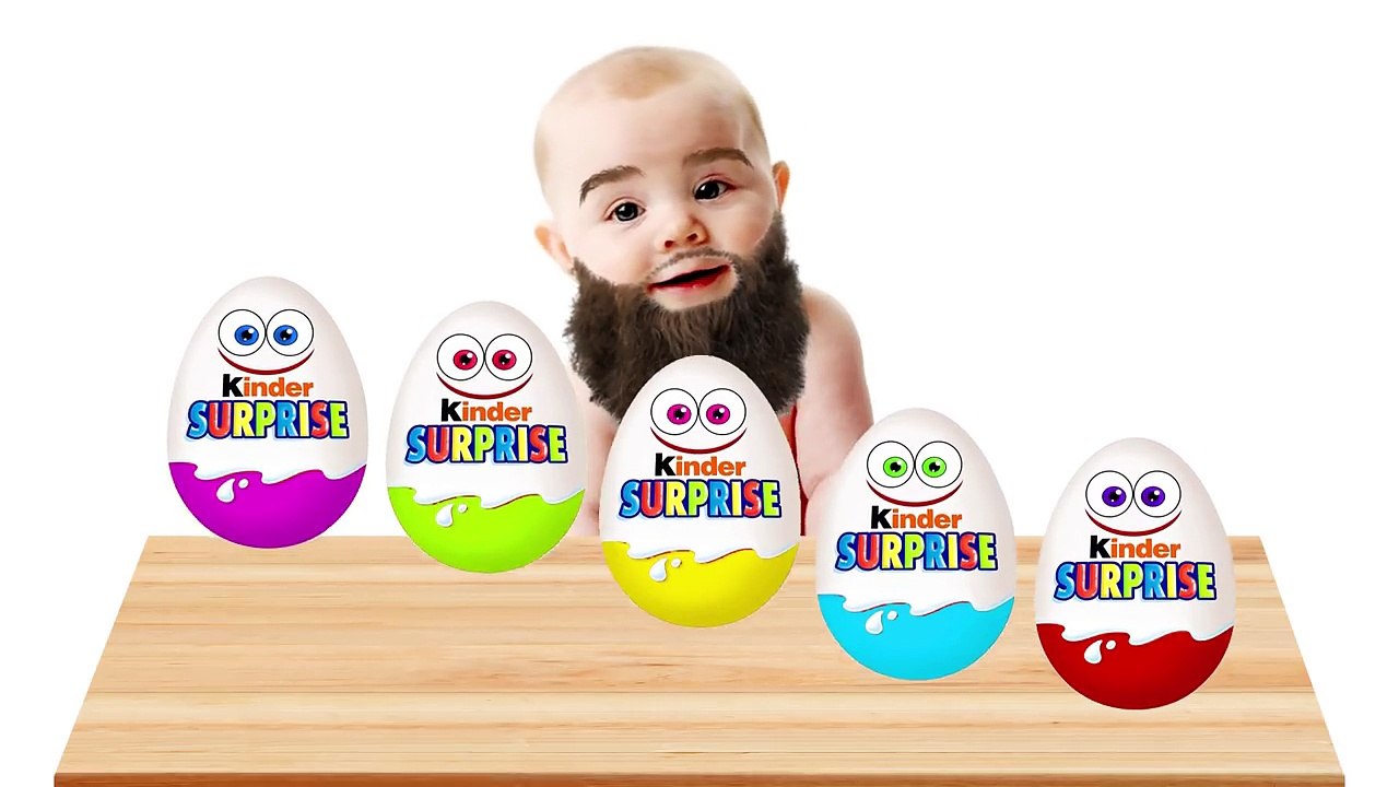 BEARDED BABY CRY with BATMAN and SURPRISE EGGS! FINGER FAMILY! Video for children!