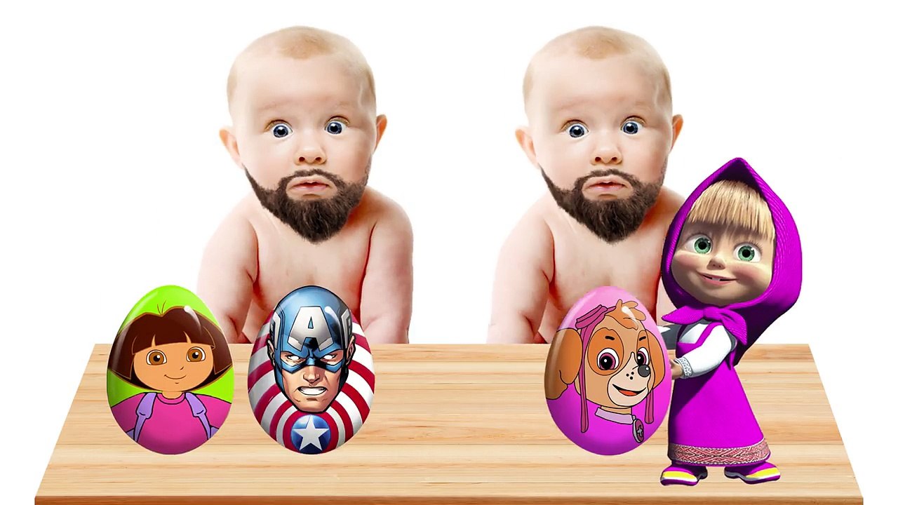 BEARDED BABY CRY with DORA! Masha! PAW PATROL! OLAF! FINGER FAMILY! Video for toddlers!