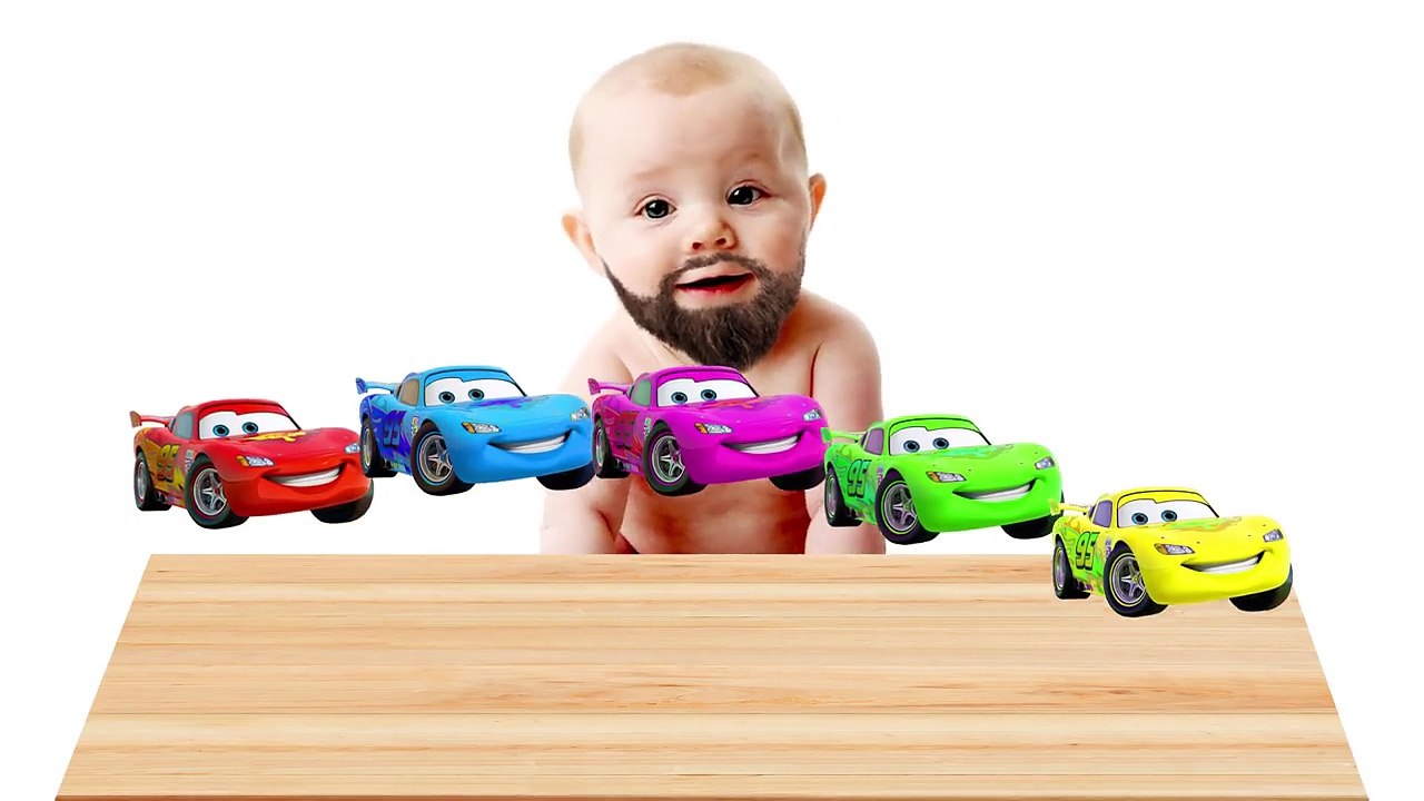 BEARDED BABY CRY with McQueen! FINGER FAMILY! Video for kids and toddlers!