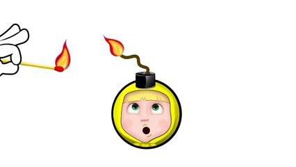 Masha as a BOMB! Masha and the Bear! Learn Colors! Video for toddlers!
