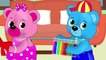 NEW! Mega Gummy Bear toy Car Racing! Finger Family Nursery Rhymes for children!