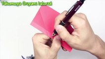 COOL Origami ROSE EASY origami - Yakomoga Origami tutorial