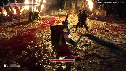 Ryse Son of Rome Gameplay Walkthrough Part 11 - Minotaur Chief Glott Boss (XBOX ONE)