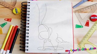 How to draw Bugs Bunny - Easy step-by-step drawing lessons for kids