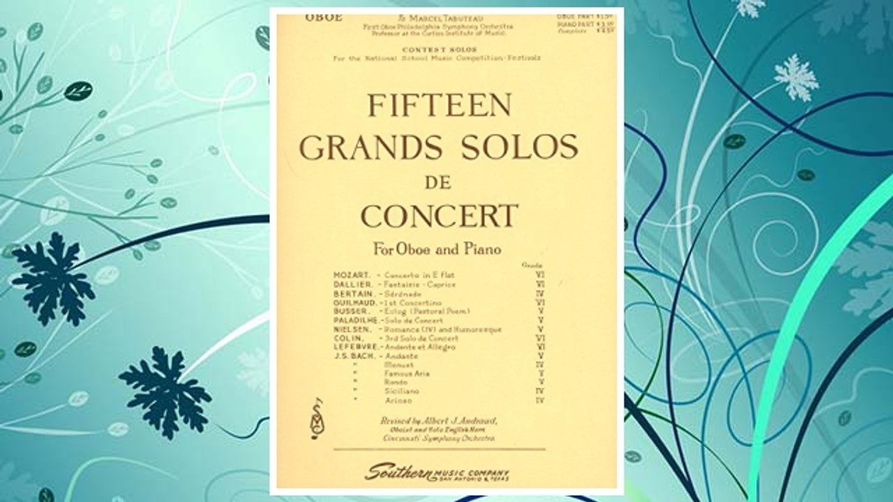 GET PDF Fifteen Grands Solos de Concert for Oboe & Piano FREE