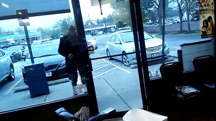 crazy haircut pimp walks into a barber shop