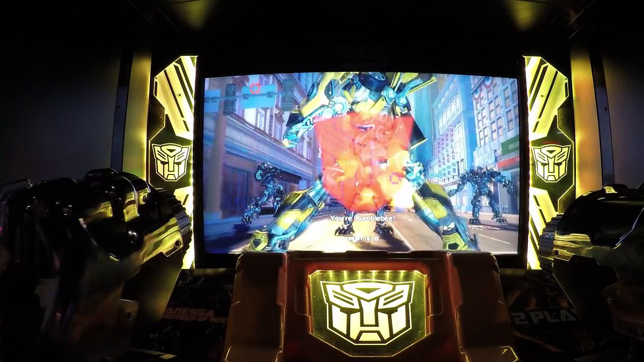 Transformers Human Alliance Arcade Game Lets Play Video At The Gaming Center With Four Kids Fun
