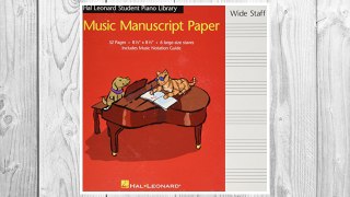 GET PDF Hal Leonard Student Piano Library Music Manuscript Paper - Wide Staff FREE