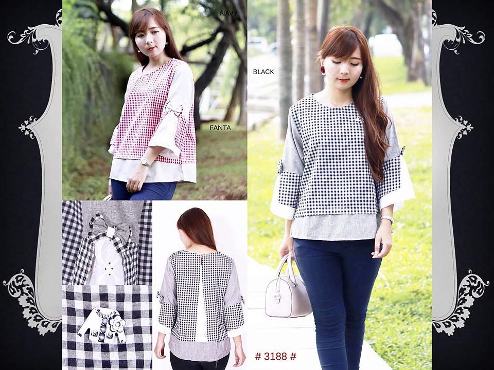 BAJU CANTIK!! WA 0821-1111-2055, Baju Casual Hitam