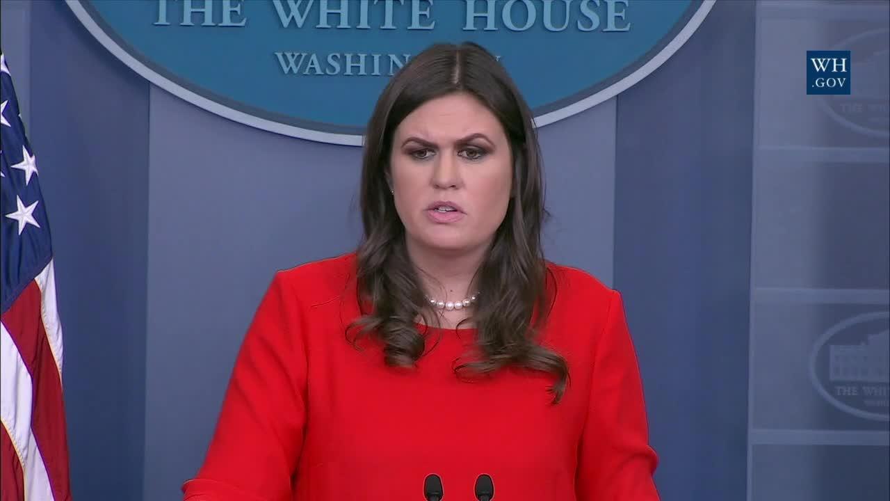 Sarah Sanders Asked About Trump Attack On Schumer