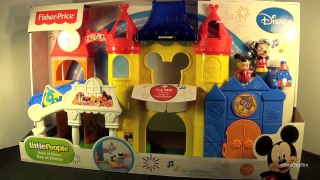 Fisher-Price Little People Magic Day at Disney Mickey Mouse Playset Review! by Bins Toy Bin