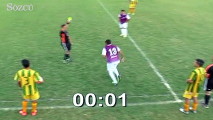 Tarihin en hızlı kırmızı kartı