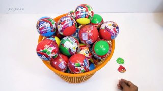 50 ANGRY BIRDS Surprise Balls Gems Unboxing