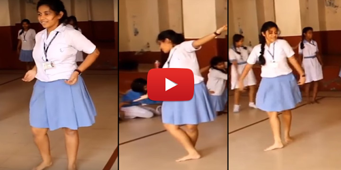 school girl amezing dance