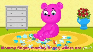 Mega Gummy Bear Eating Giant Ice Cream & Lollipop! Finger Family Nursery Rhymes for Kids