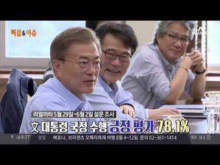 문재인 정부의 한 달, 국민의 평가는 지지율 80%대