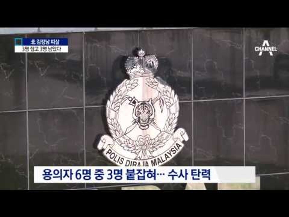 김정남 피살 용의자 6명 중 3명 체포…수사 탄력