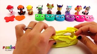Learn Colors Video for Children: Paw Patrol Pups Make Play Doh Rainbow Teddy Bears Playset