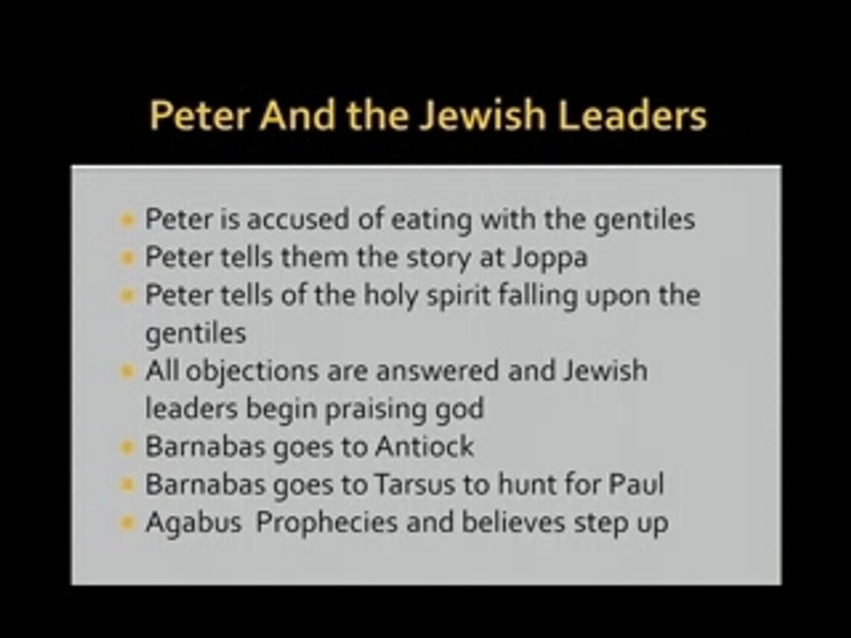 Peter Eats With The Gentiles