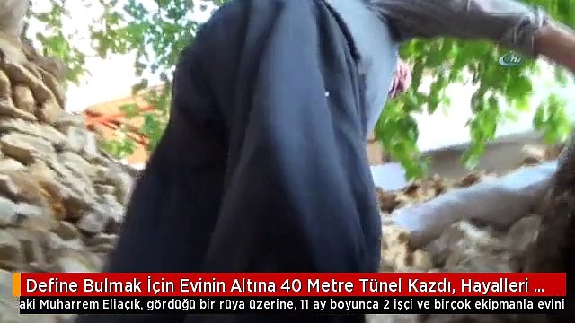 Define Bulmak İçin Evinin Altına 40 Metre Tünel Kazdı, Hayalleri Suya Düştü