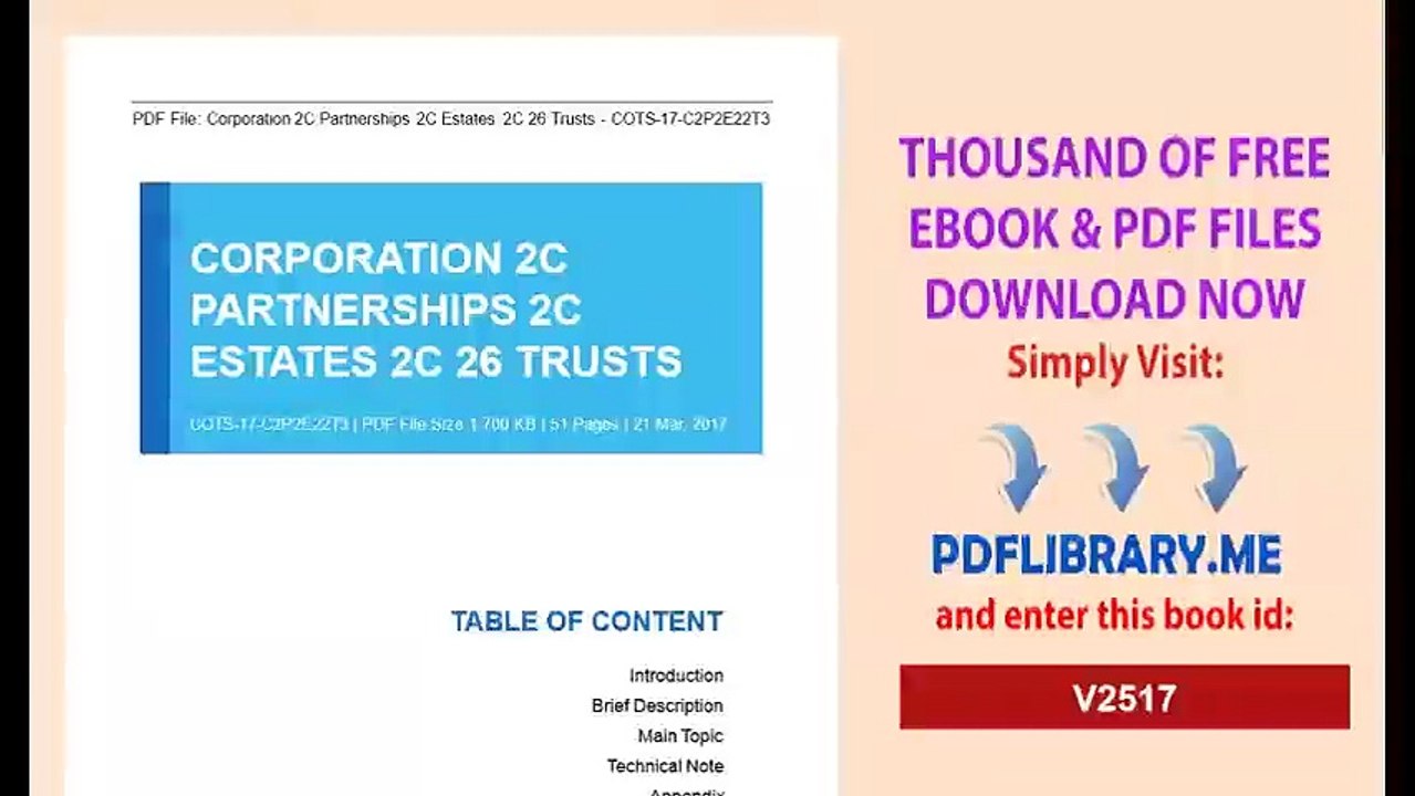 Corporation2C Partnerships2C Estates2C 26 Trusts