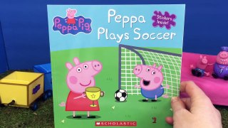 PEPPA Pig Plays Soccer Read Along Scholastic Book!-d-ECj7Fs86w