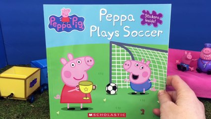 PEPPA Pig Plays Soccer Read Along Scholastic Book!-d-ECj7Fs86w