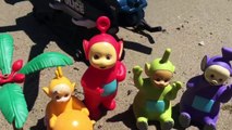 POLICE HELICOPTER on the Beach with TELETUBBIES TOYS and Learning for Young Kids!-1e81v3Y16qw