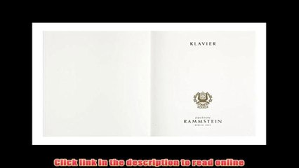 PDF Rammstein: Klavier Book/CD PDF Free