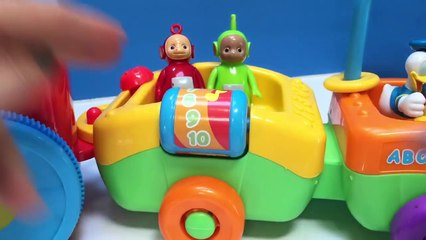 TELETUBBIES and DISNEY JUNIOR Counting and ABC Learning Train Toy!-1Pm4w7cMm1I