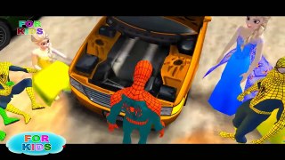 EPIC LONG CAR Spidy Repairs Long Car Cartoon for Kids with Nursery Rhymes Songs for Children