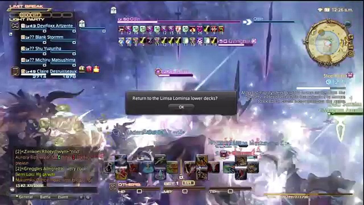 Final Fantasy XIV - Odin slashes an ENTIRE SERVER with Zantetsuken! [Hyperion]