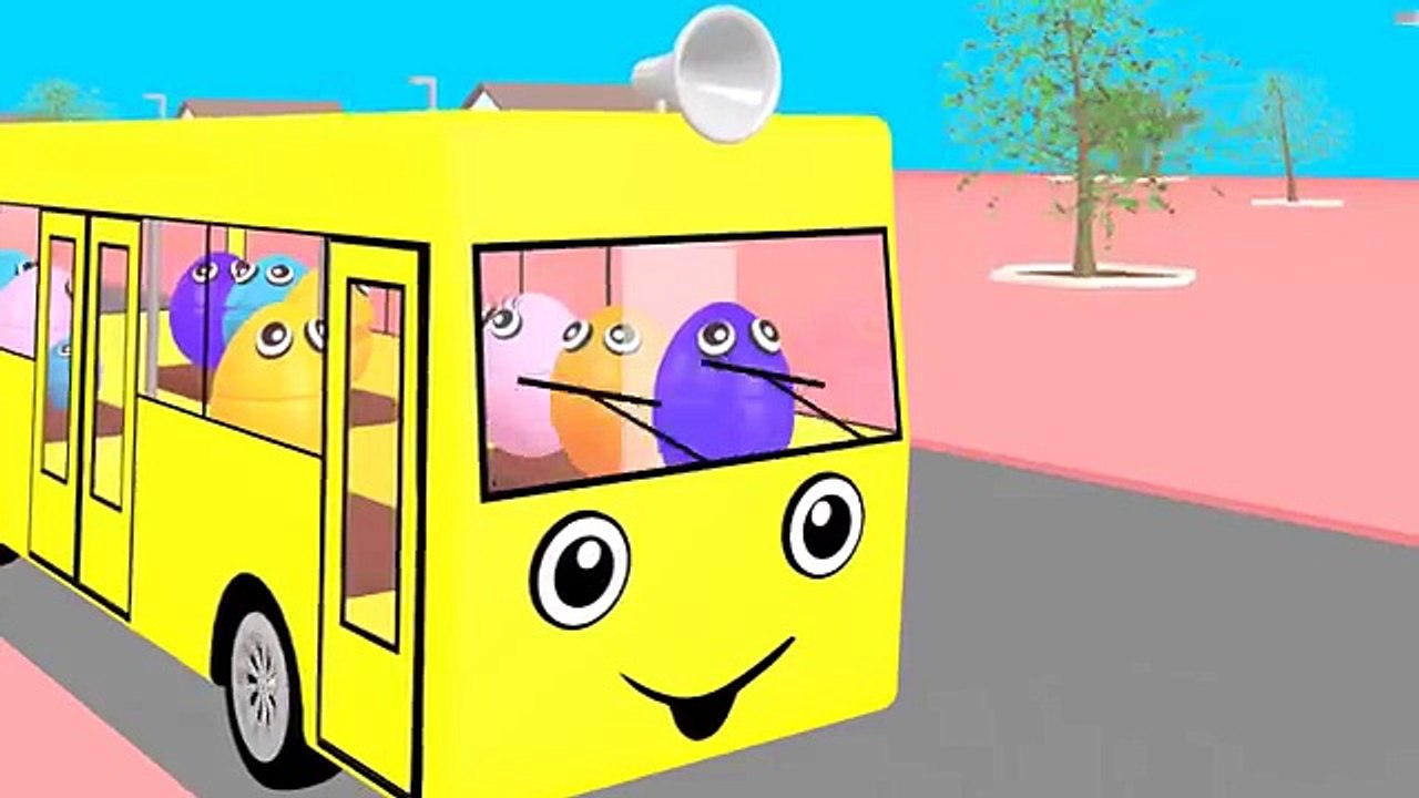Wheels On The Bus & Finger Family | Nursery Rhymes | By Little Animated ...