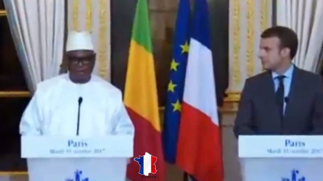 conférence de presse de Macron avec le président malien Boubacar Keïta
