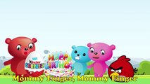 Mega Gummy Bear Crying #Angry Birds Surprise Egg Episode Gummy Bear Finger Family