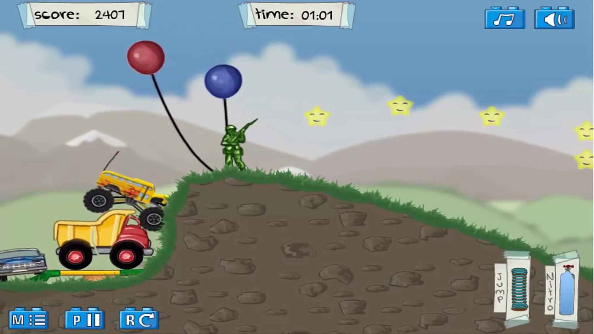 Juego de Carros para Niños - Carrera de Carros Monstruos 2