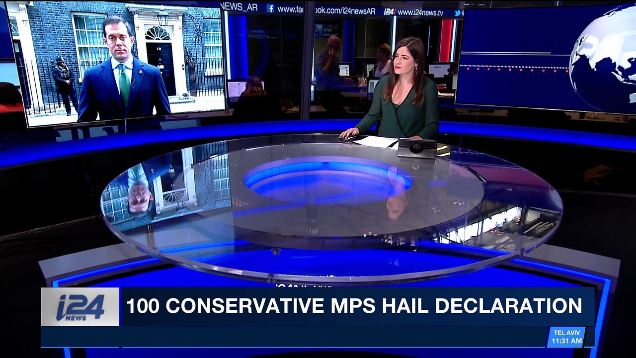 i24NEWS DESK | 100 conservative MPS hail declaration  | Thursday, November 2nd 2017