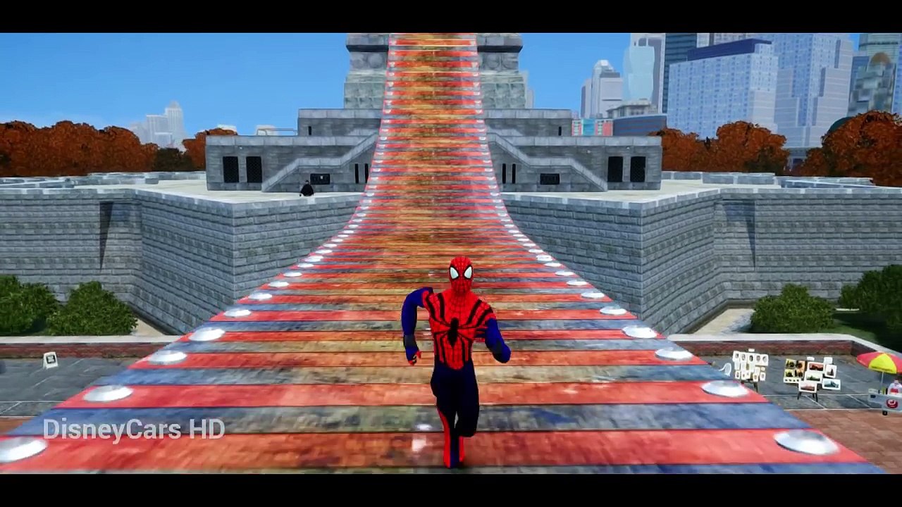 Dinoco McQueen Crash w/ Superheroes Cartoon - Disney Pixar Cars & Nursery Rhymes Songs for Kids