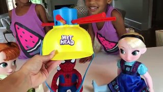 Children & Frozen Elsa Wet Head Challenge Extreme! w/ Anna | Naiah and Elli Toys Show